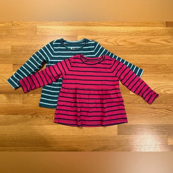 Two striped long sleeve Primary swing top! - Picture 6 of 6
